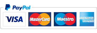 PayPal accepts Visa, MasterCard, Maestro, AmEx
